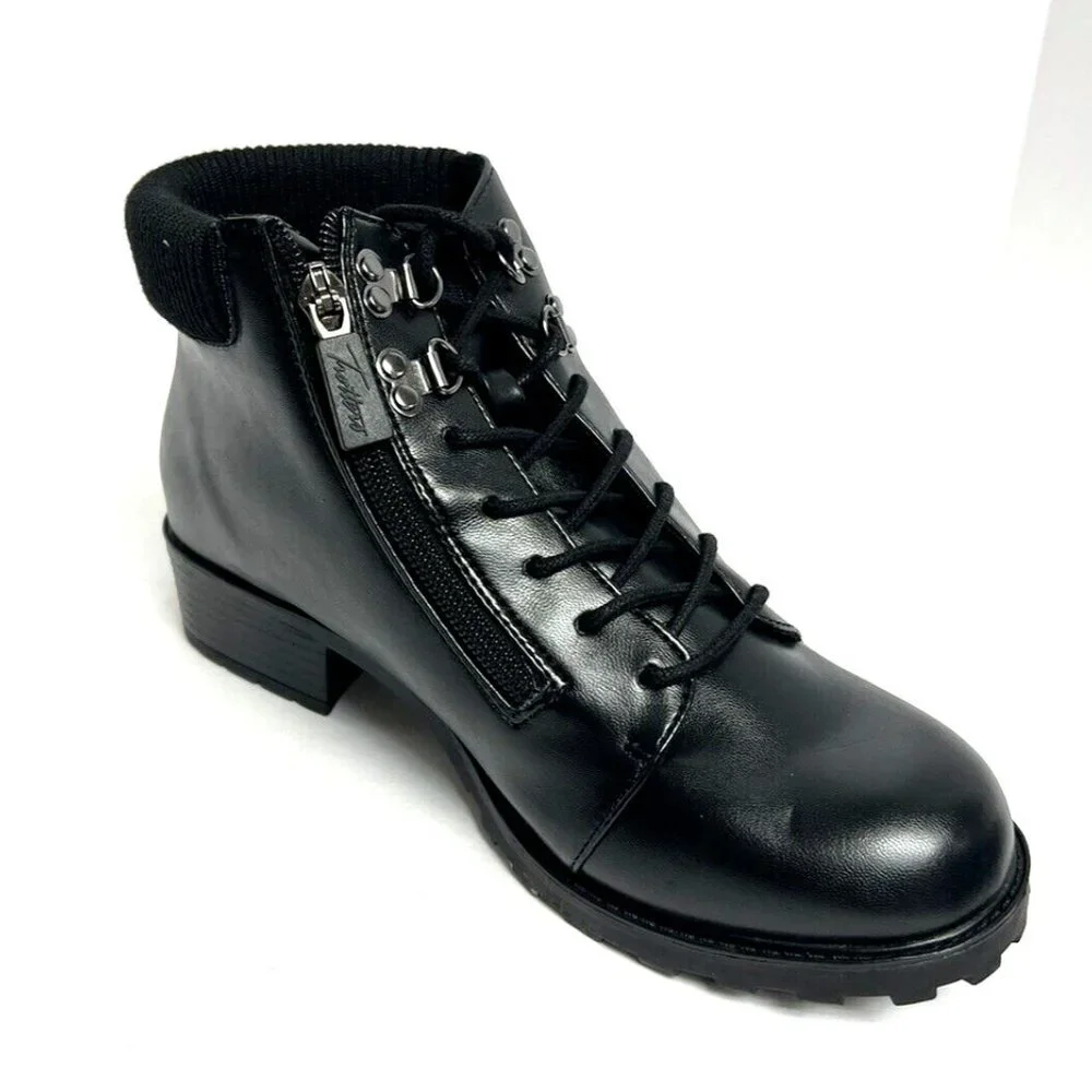 Trotters Womens Becky 2.0 Boot Black Size 8 M